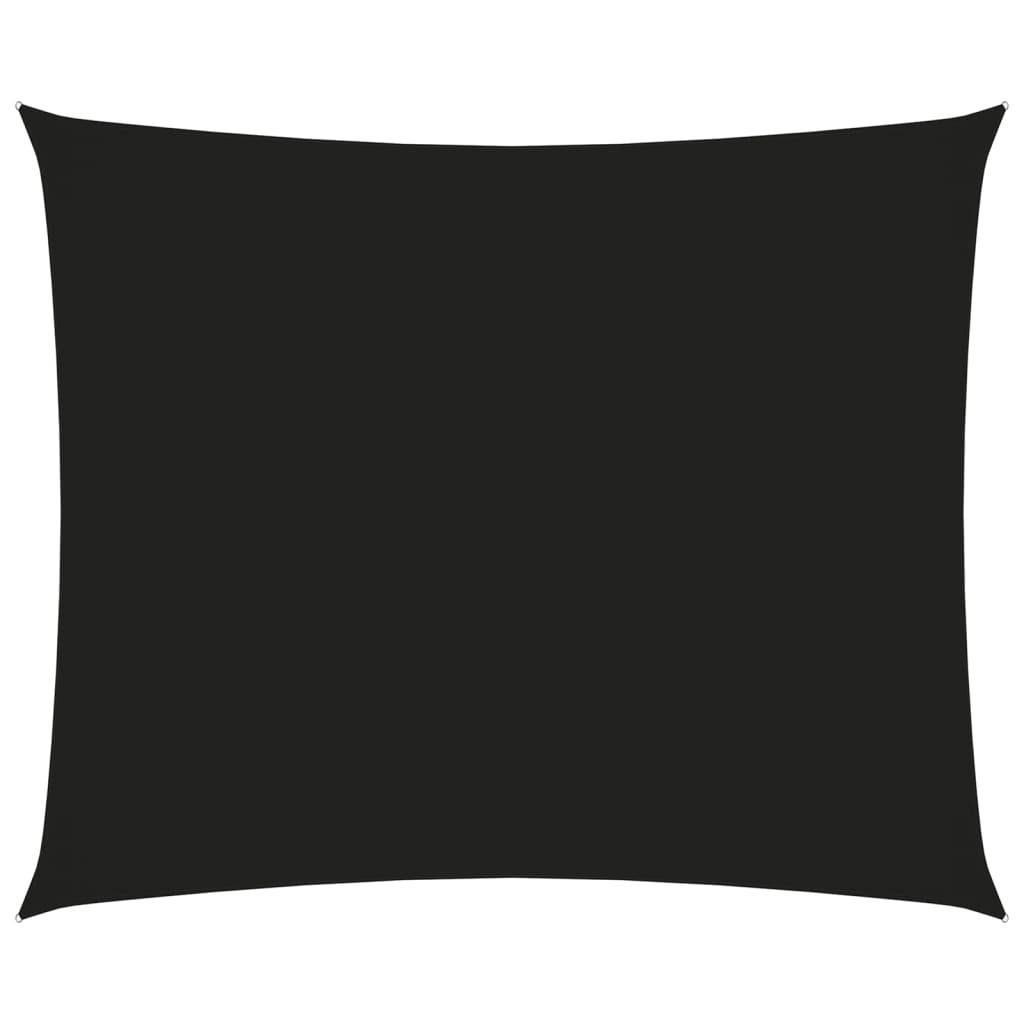 Helloshop26 - Voile toile d'ombrage parasol tissu oxford rectangulaire 2,5 x 3,5 m noir - Imagen 1