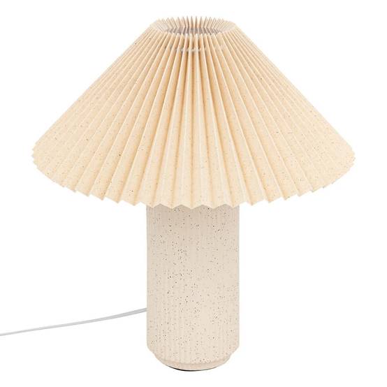 Lampe à Poser en Porcelaine "Talya" 38cm Beige - Image 1