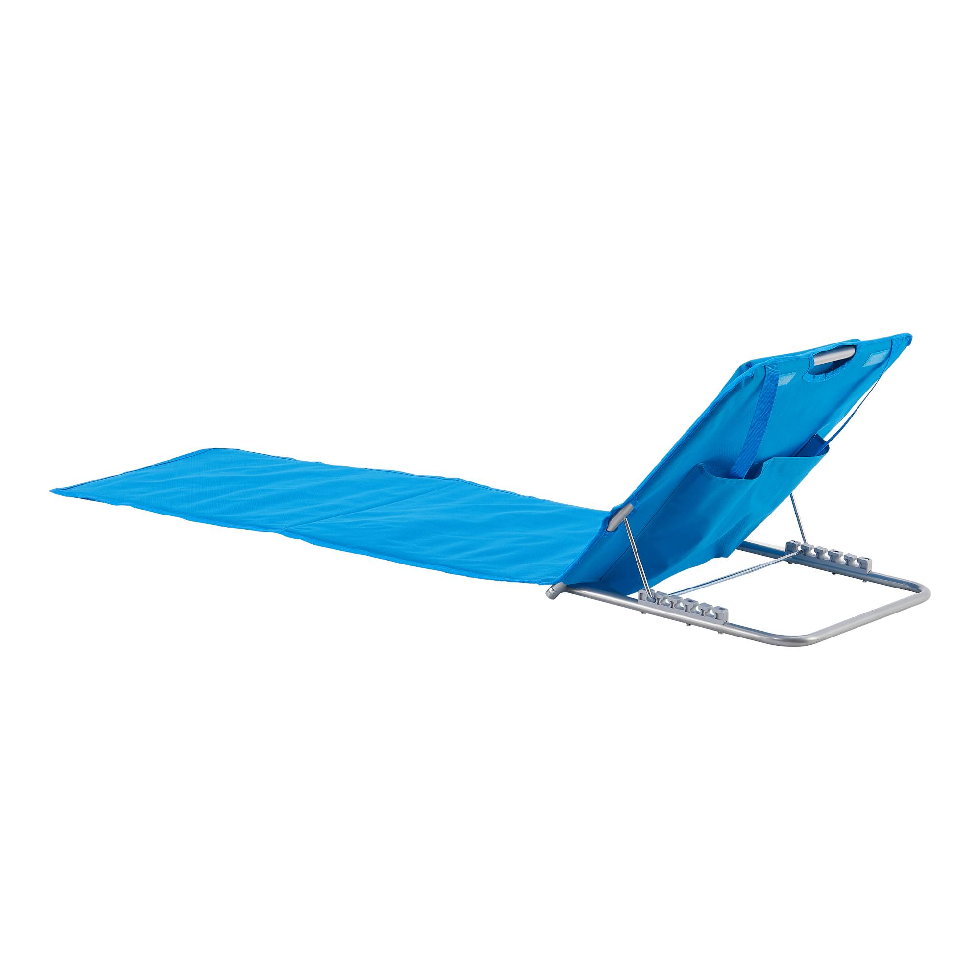 Conjunto de 2 colchonetas de playa Cellorigo con respaldo inclinable 160 x 49 cm azul [en.casa] - Imagen 5