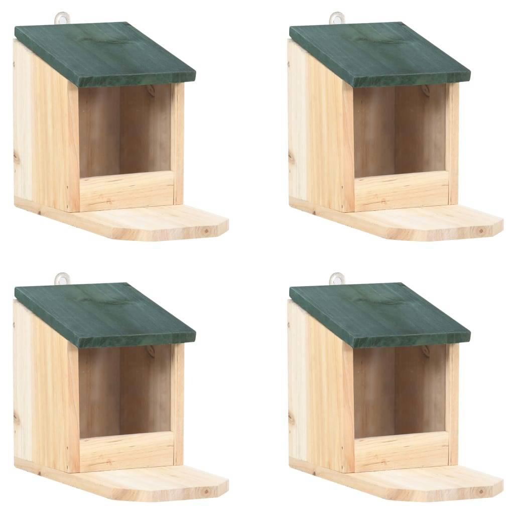 ComfortXL - Lot de 4 Mangeoires pour Écureuils en Bois de Sapin Station d'Alimentation – ComfortXL Pet Living