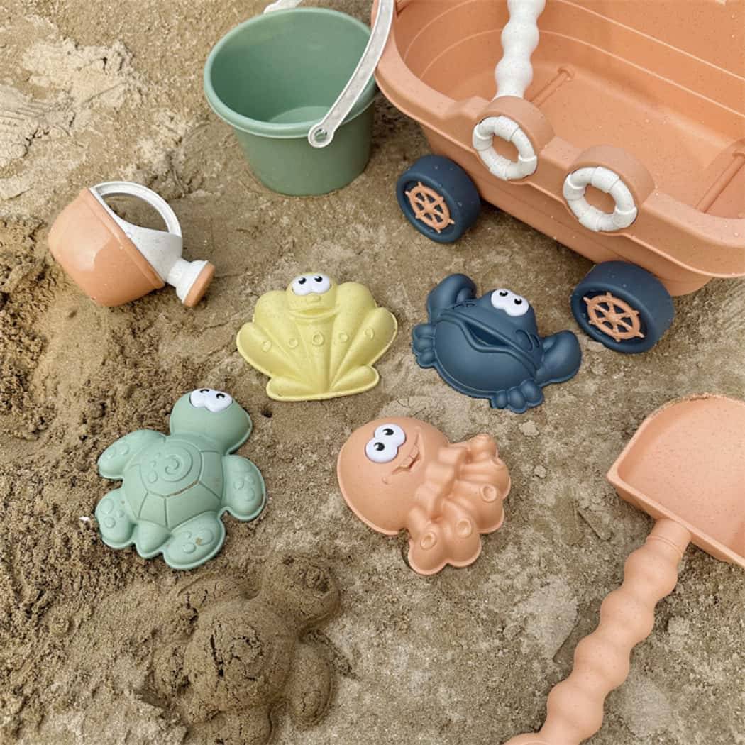 DtopbuyAge - Jeu de 9 Accessoires Plage Sable pour Enfants Jouet Intérieur Extérieur Cadeau Étanche Loisir Creatif DtopbuyAge - Image 4