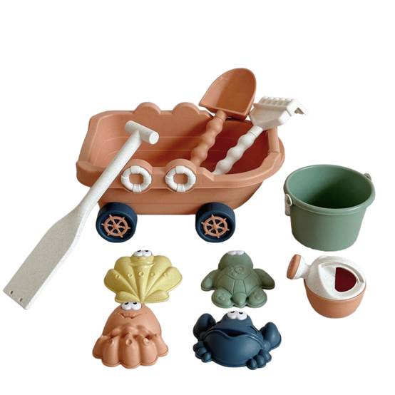 DtopbuyAge - Jeu de 9 Accessoires Plage Sable pour Enfants Jouet Intérieur Extérieur Cadeau Étanche Loisir Creatif DtopbuyAge - Image 1