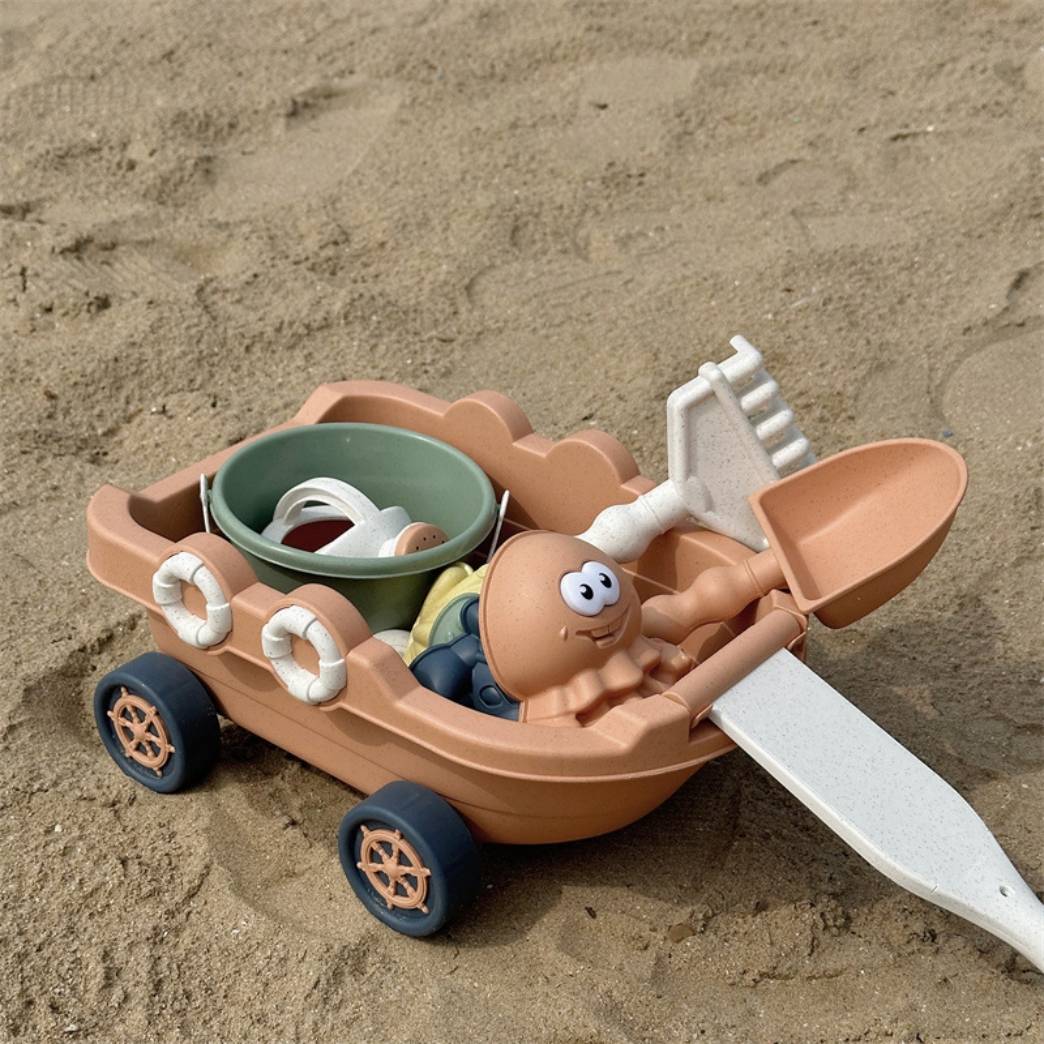 DtopbuyAge - Jeu de 9 Accessoires Plage Sable pour Enfants Jouet Intérieur Extérieur Cadeau Étanche Loisir Creatif DtopbuyAge - Image 5