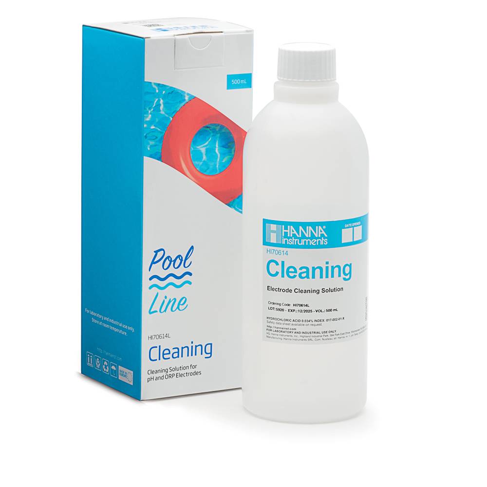 Solution de nettoyage pour électrodes, usage général, bouteille 500 ml HI70614L Hanna Instruments
