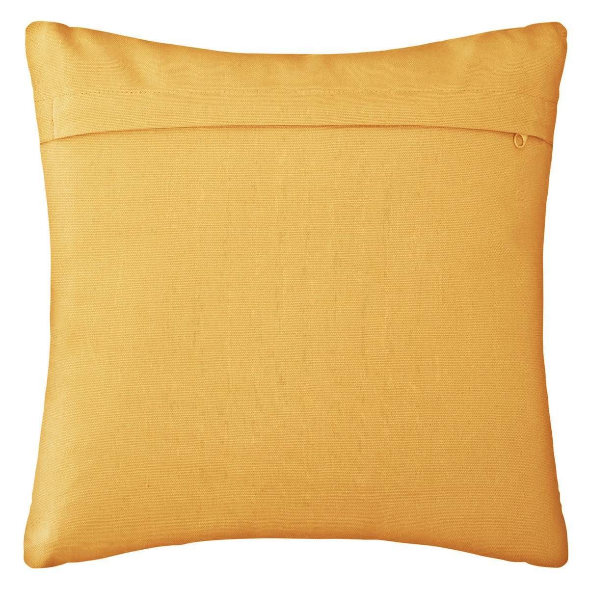 Atmosphera - Coussin motifs "Otto" jaune 38x38cm - Atmosphera Créateur d'intérieur - Imagen 3