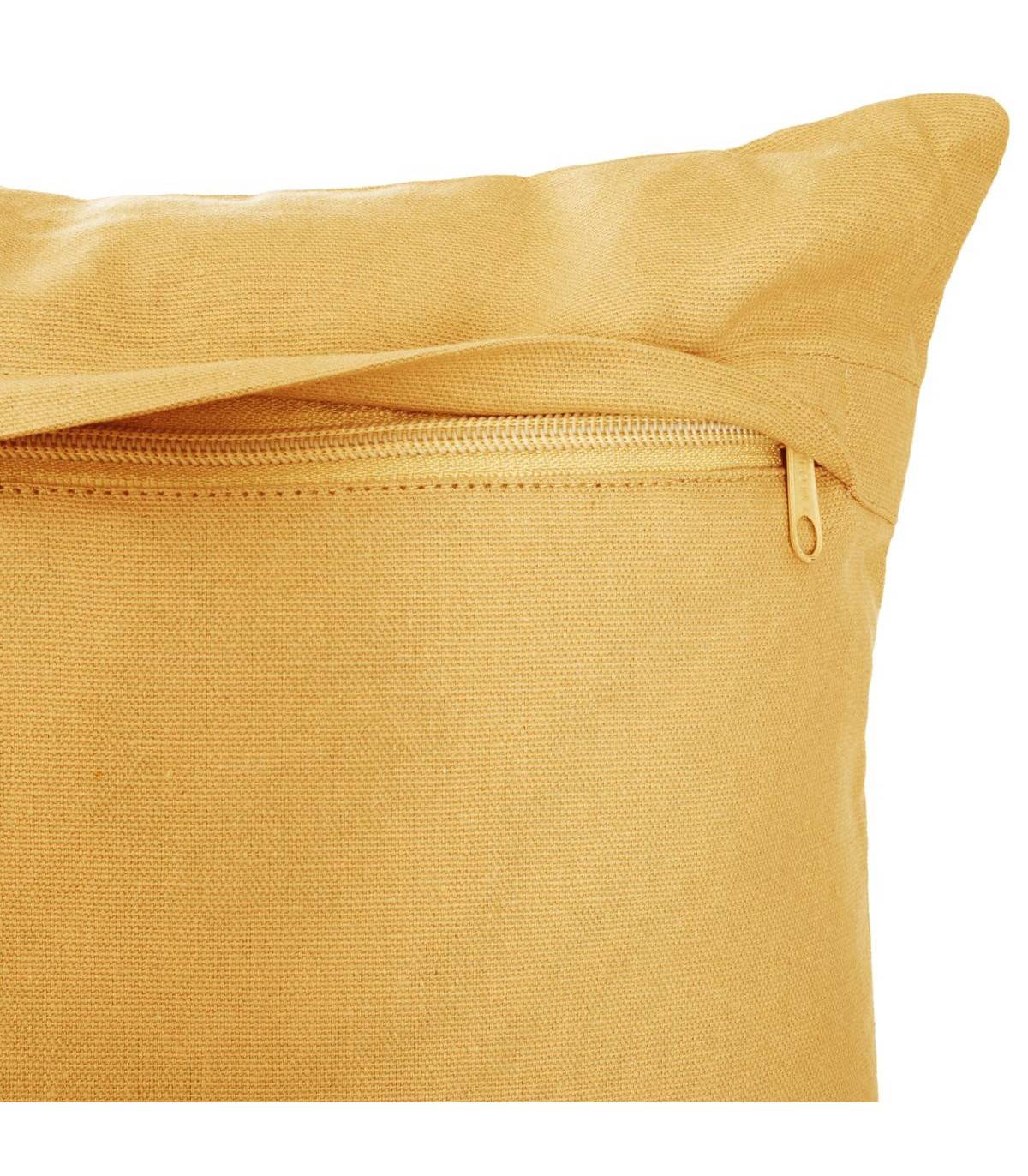 Coussin décoratif déhoussable en Coton Ocre Otto 38 x 38 cm - Imagen 5
