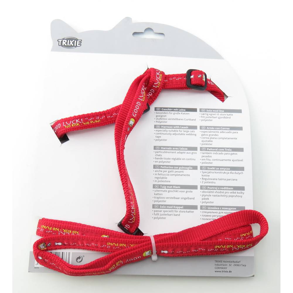 Trixie - Harnais XXL avec laisse pour grand chat 34-57 cm/13 mm couleur aléatoire - Imagen 5