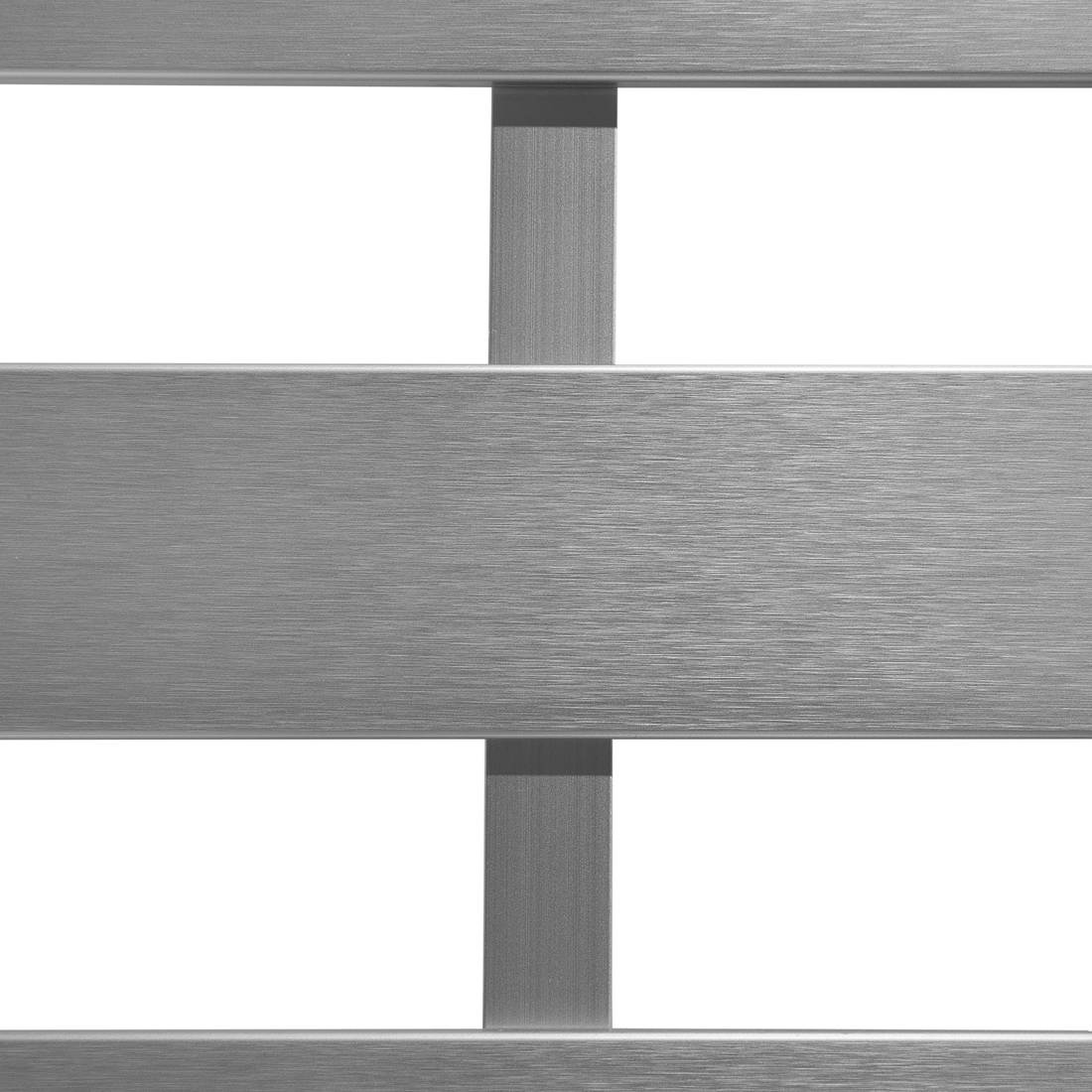 Beliani - Banc, 2 Personnes Aluminium Gris foncé SALERNO - Beliani - Imagen 10