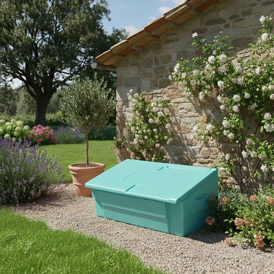 Coffre de jardin 100l -plast'up rotomoulage - Imagen 2