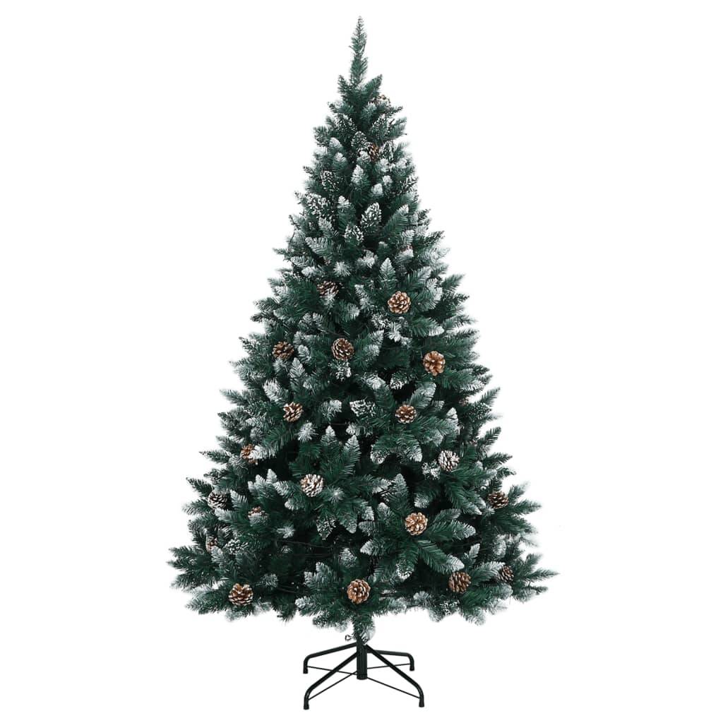 ComfortXL - Grand sapin de Noël artificiel touffu 300 LED et pommes de pin 210 cm – ComfortXL Outdoor Living - Image 2