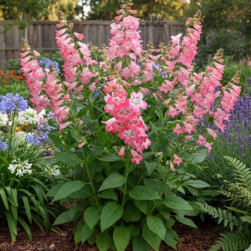 Penstemon Souvenir d'Adrien Régnier à fleurs Rose/Blanche - feuillage Caduc - Godet - 5/20 cm - Imagen 1
