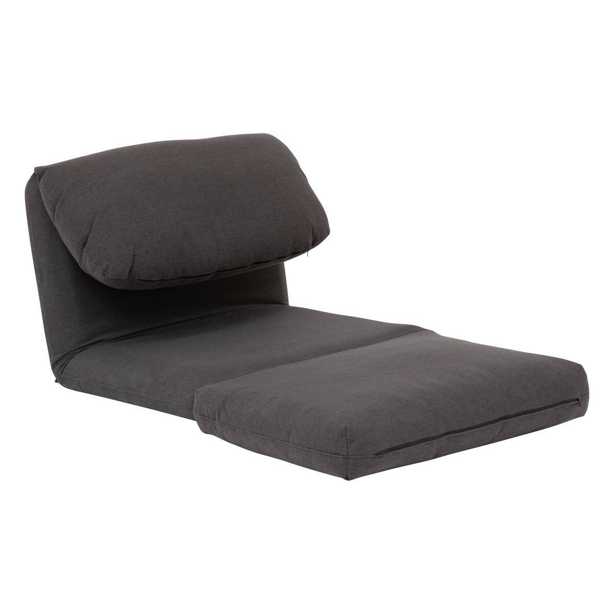 Atmosphera - Chauffeuse "Marza" gris ardoise 209x78cm - Atmosphera Créateur d'intérieur - Imagen 3