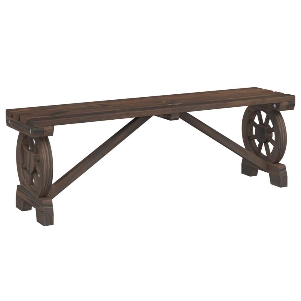 Banc de jardin | Banquette De Jardin | Banc Extérieur 115 cm bois de sapin massif Maison Chic - Image 1