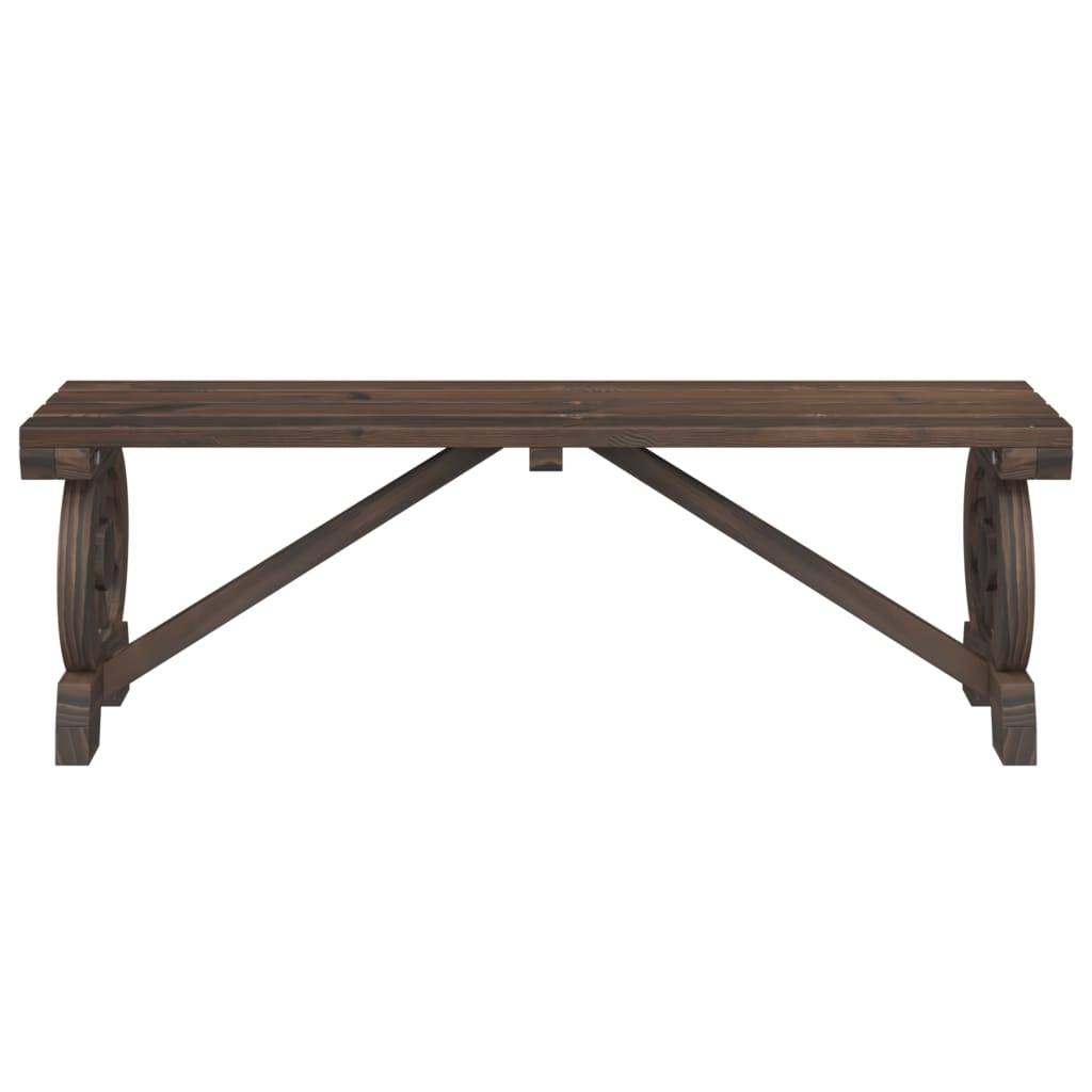Banc de jardin | Banquette De Jardin | Banc Extérieur 115 cm bois de sapin massif Maison Chic - Image 4