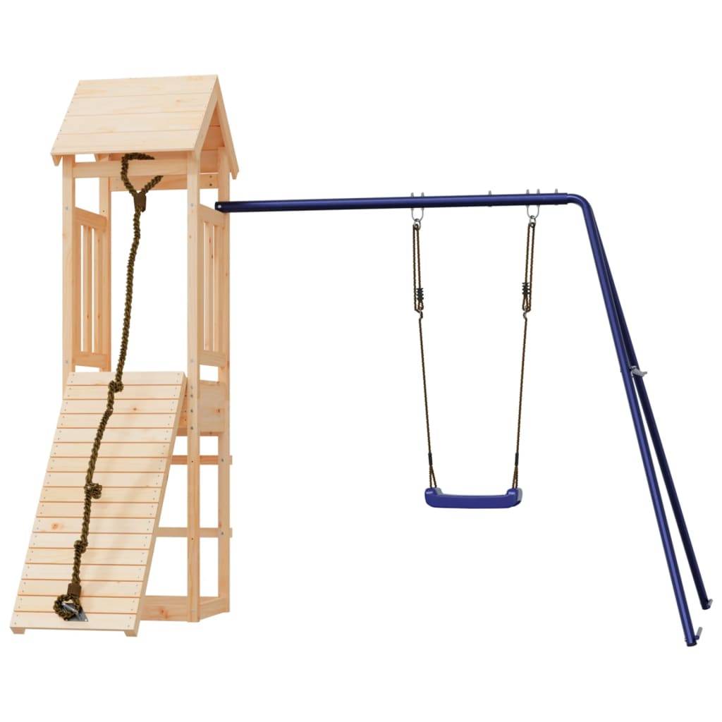 Helloshop26 - Aire de jeux d'extérieur balançoires portiques robuste jeux jardin 238 x 196 x 207 cm bois de pin massif - Imagen 2