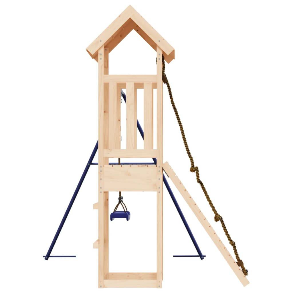 Helloshop26 - Aire de jeux d'extérieur balançoires portiques robuste jeux jardin 238 x 196 x 207 cm bois de pin massif - Imagen 4