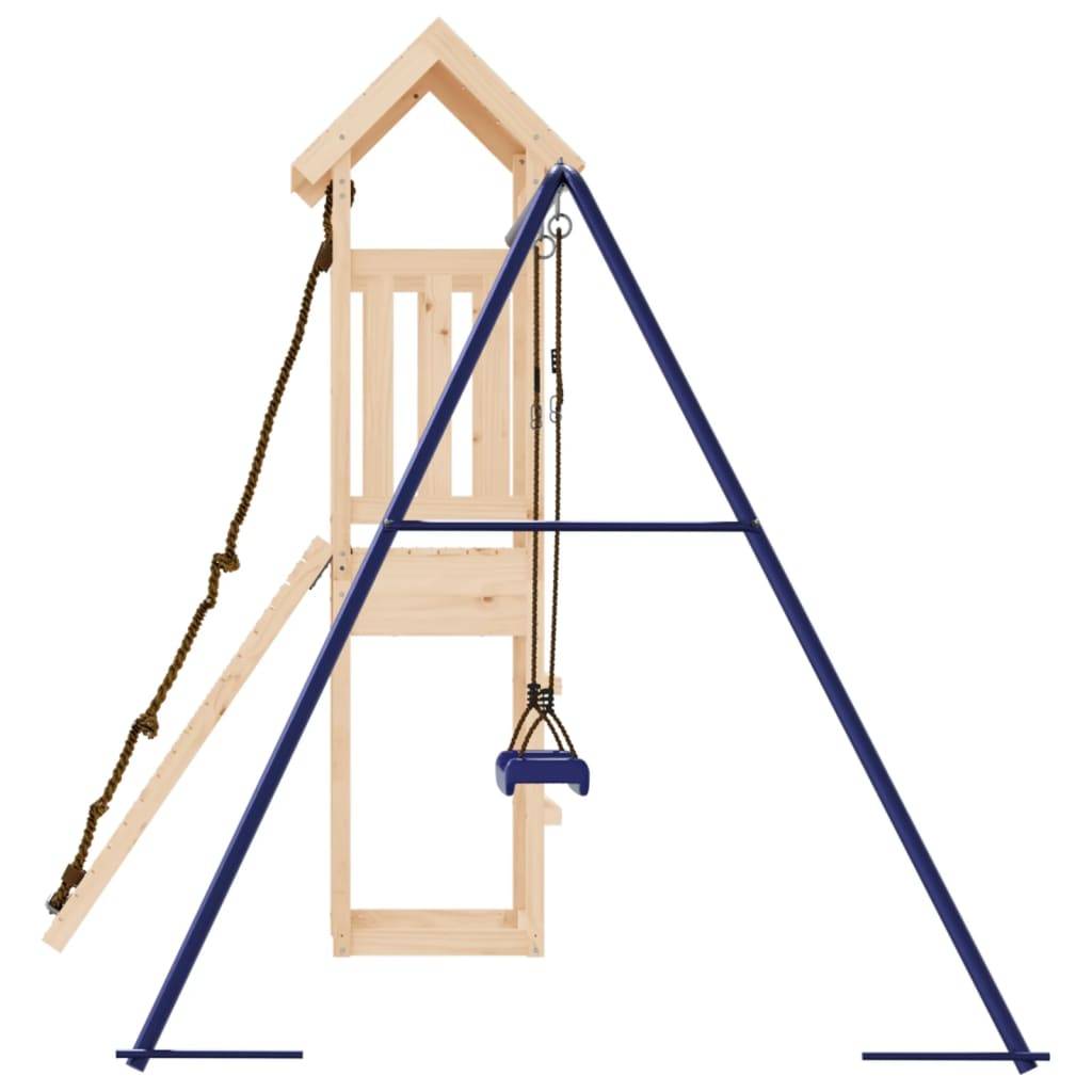 Helloshop26 - Aire de jeux d'extérieur balançoires portiques robuste jeux jardin 238 x 196 x 207 cm bois de pin massif - Imagen 5