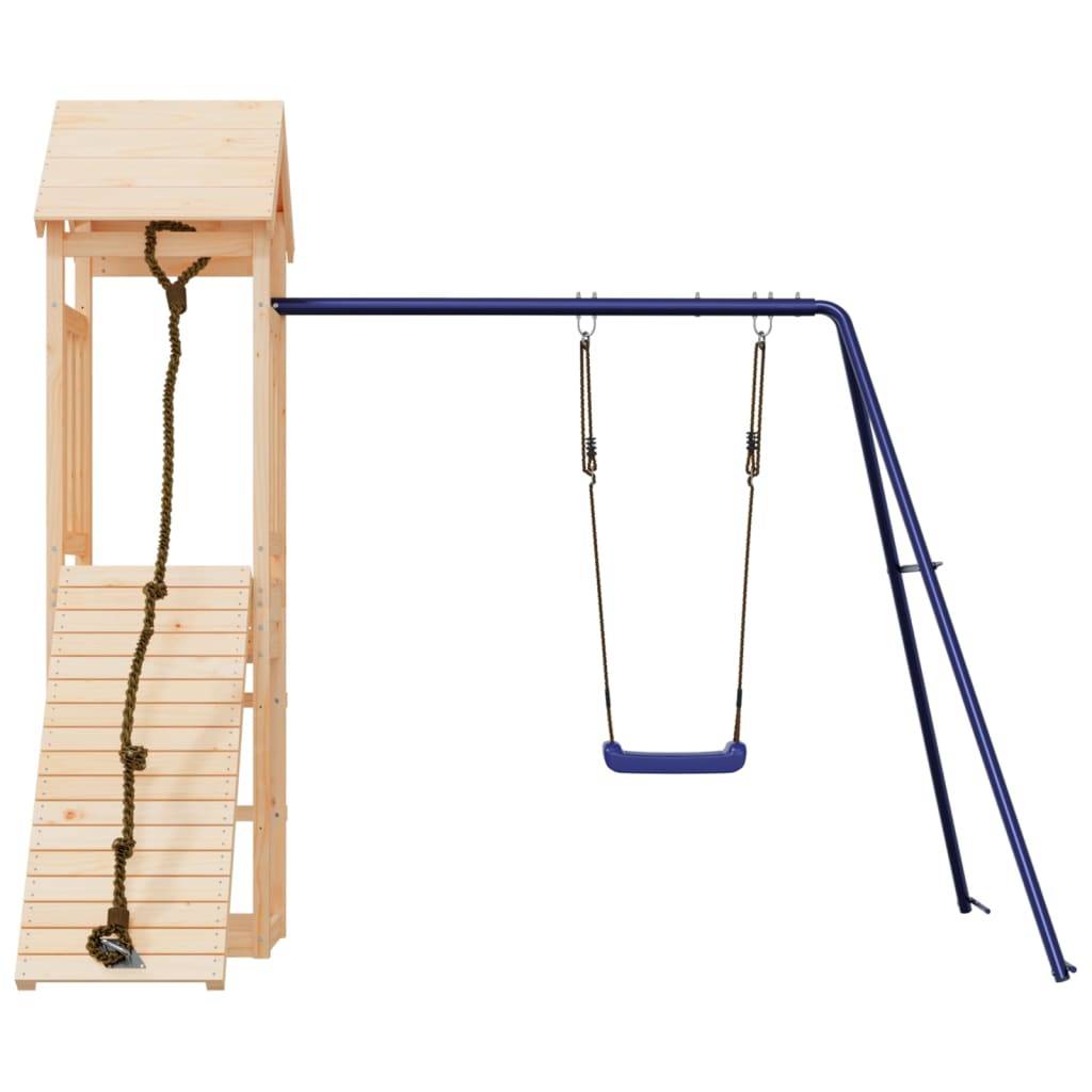 Helloshop26 - Aire de jeux d'extérieur balançoires portiques robuste jeux jardin 238 x 196 x 207 cm bois de pin massif - Imagen 3