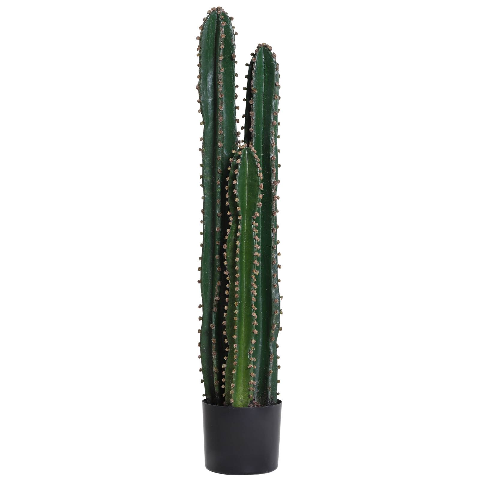 Cactus artificiel grande plante artificielle réaliste Ø17x98 cm vert - Image 2