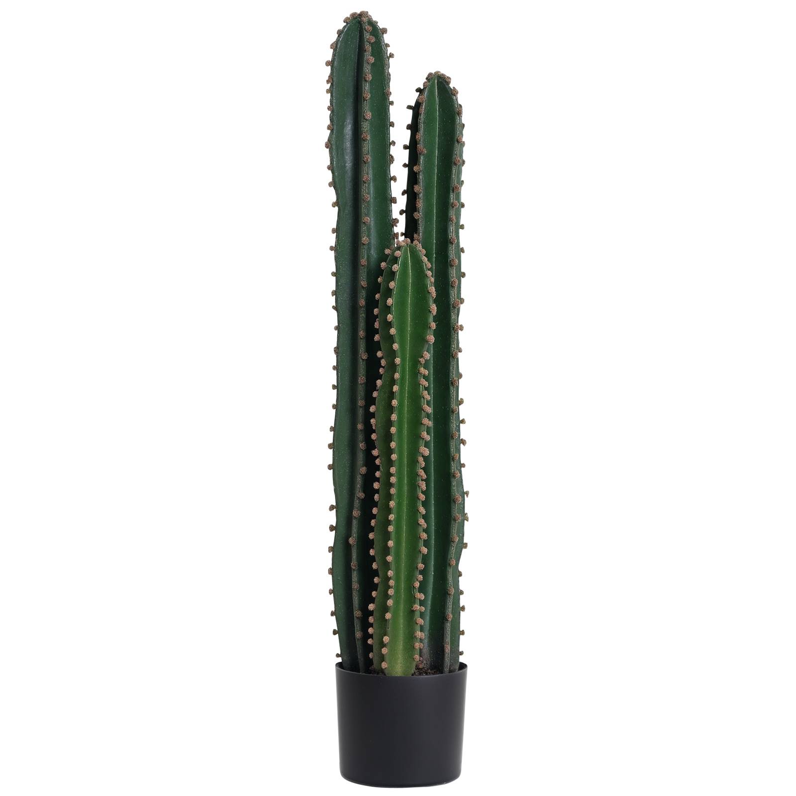 Cactus artificiel grande plante artificielle réaliste Ø17x98 cm vert