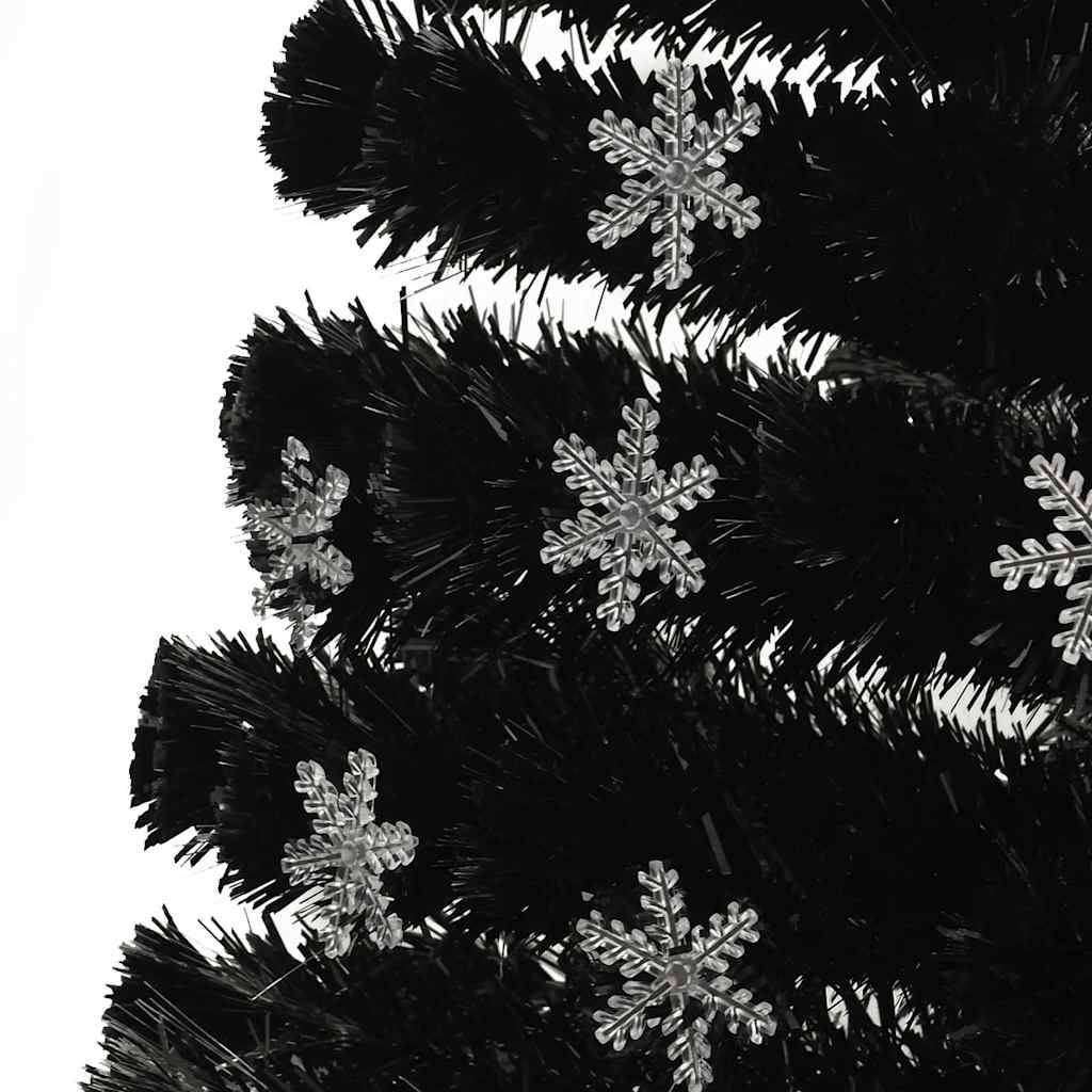 Vidaxl - Sapin de Noël et flocons de neige LED Noir 180 cm Fibre optique vidaXL 328463 - Image 6