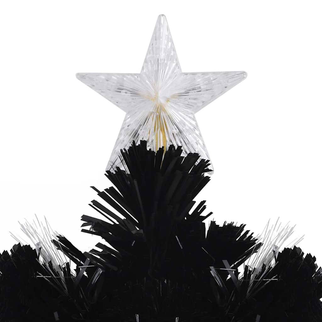 Vidaxl - Sapin de Noël et flocons de neige LED Noir 180 cm Fibre optique vidaXL 328463 - Image 8