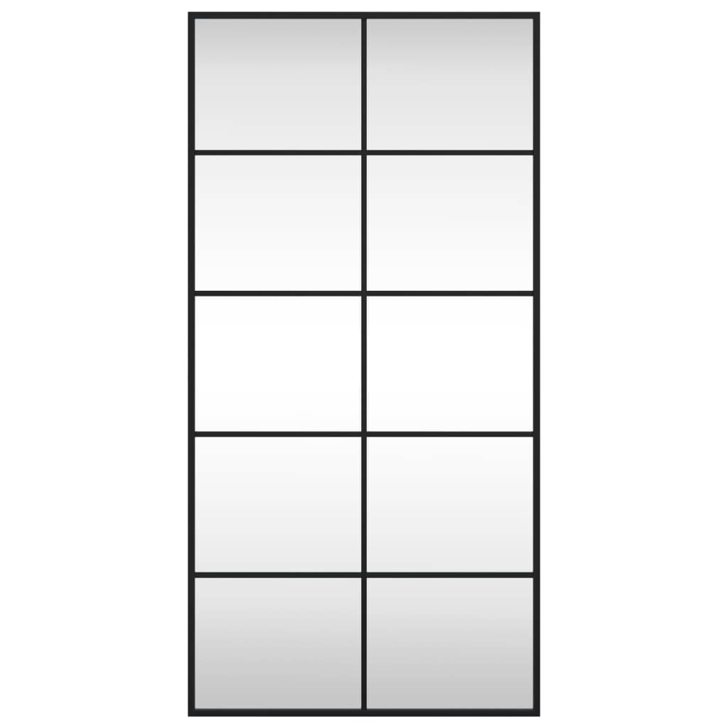 Maison Chic - Miroir mural - Miroir décoratif noir 50x100 cm rectangulaire fer - Image 3