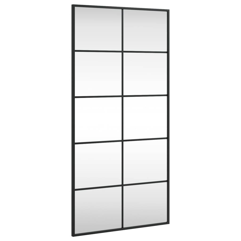 Maison Chic - Miroir mural - Miroir décoratif noir 50x100 cm rectangulaire fer - Image 1