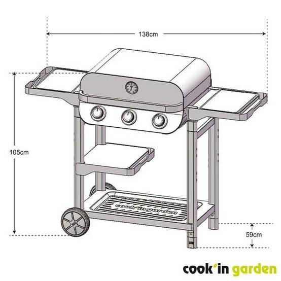 Barbecue Gaz FLAVO 60 SC - Imagen 7