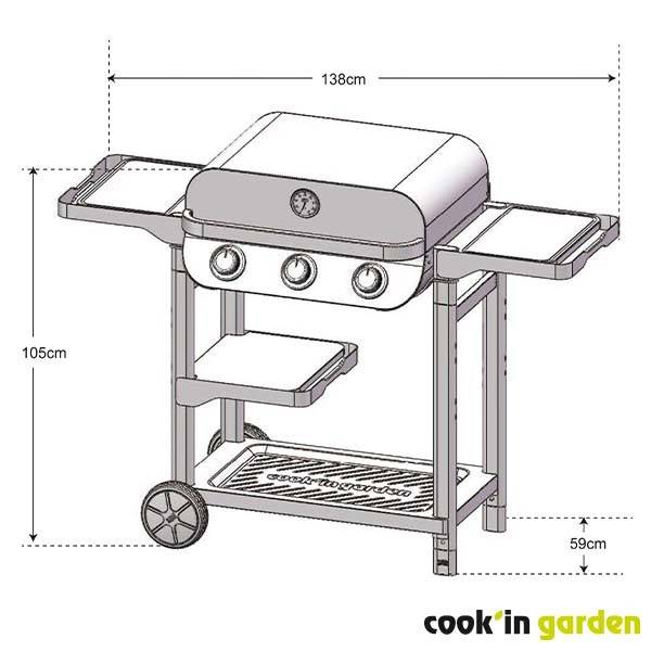 Barbecue Gaz FLAVO 60 SC - Imagen 7