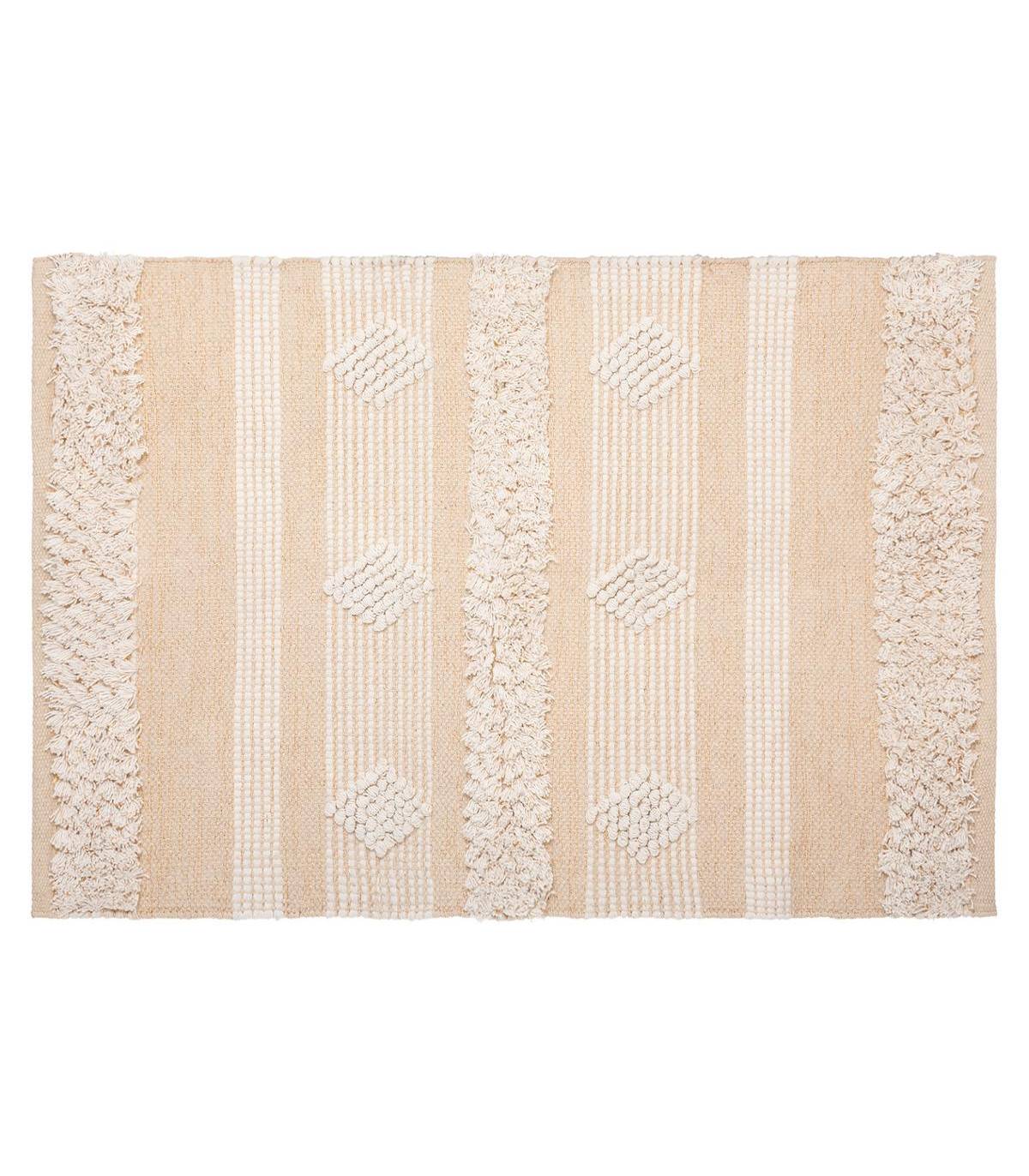 Tapis décoratif en Coton motif sable et cuivre 60 x 90 cm - Imagen 1