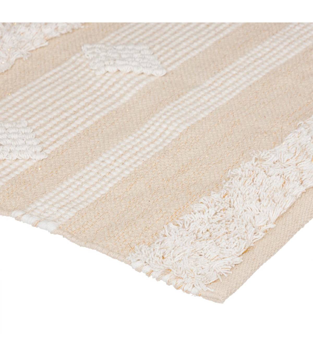Tapis décoratif en Coton motif sable et cuivre 60 x 90 cm - Imagen 2