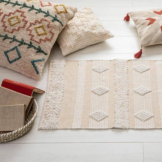 Atmosphera - Tapis "Sabbia" coton 60x90cm - Atmosphera Créateur d'intérieur - Image 3