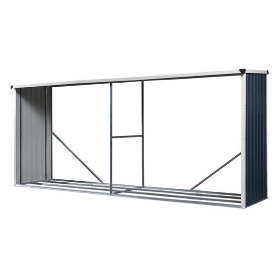 Casa.Pro - Abri-bûches couvert Kalmar 352 x 80 x 152 cm anthracite casa.pro - Imagen 1