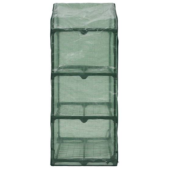 Mini-serre 0.34m² - Serre de jardin - Serre de culture à 3 niveaux 69x49x125 cm MP563 MAISON CHIC - Image 5