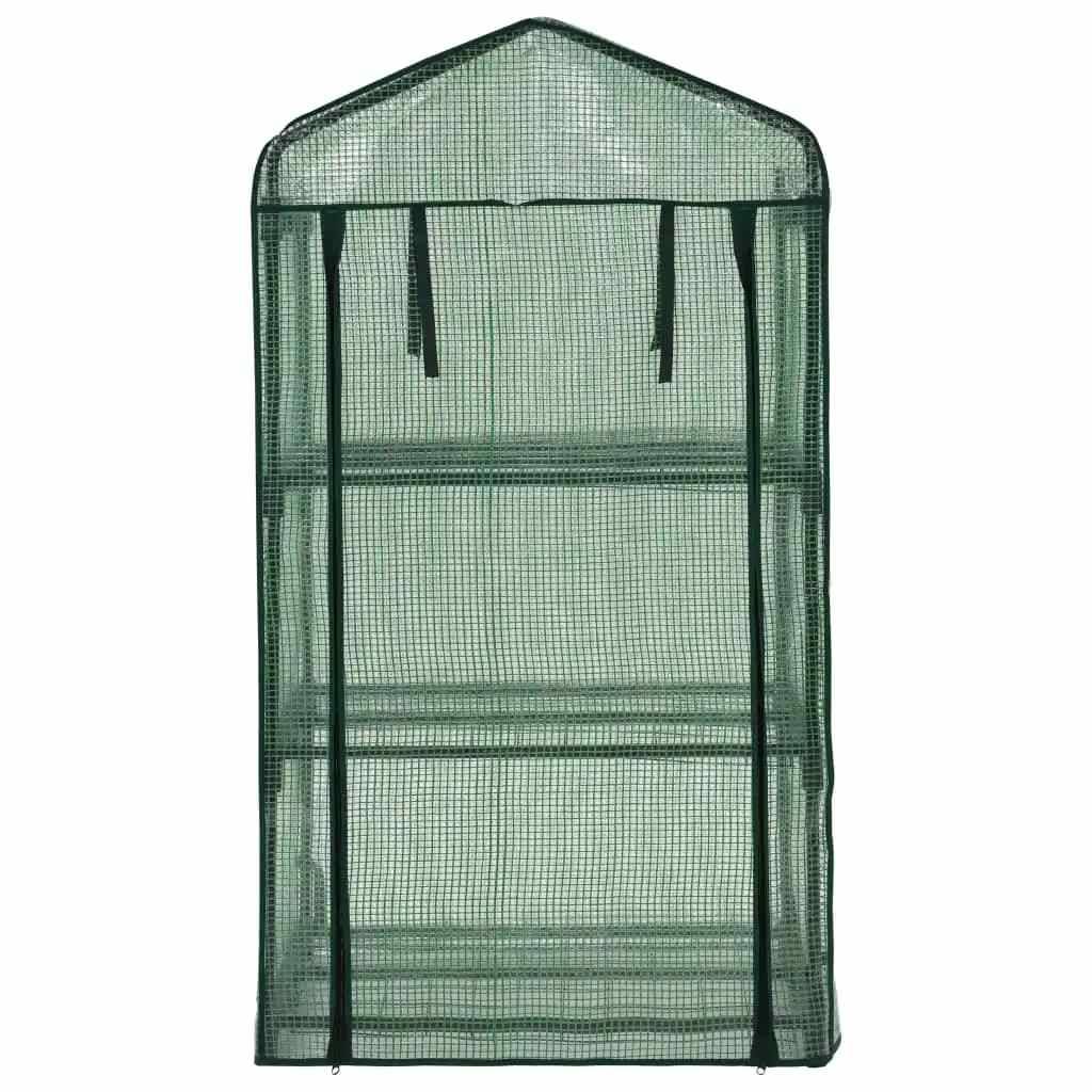 Mini-serre 0.34m² - Serre de jardin - Serre de culture à 3 niveaux 69x49x125 cm MP563 MAISON CHIC - Image 4