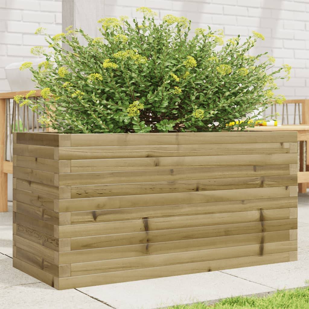 Jardinière - Bac à fleurs - Pot de fleurs 90x40x46 cm bois de pin imprégné - Image 2
