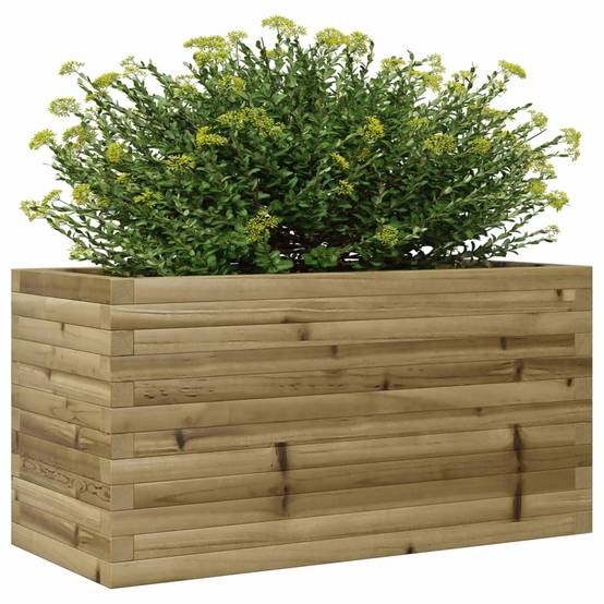 Jardinière - Bac à fleurs - Pot de fleurs 90x40x46 cm bois de pin imprégné - Image 4