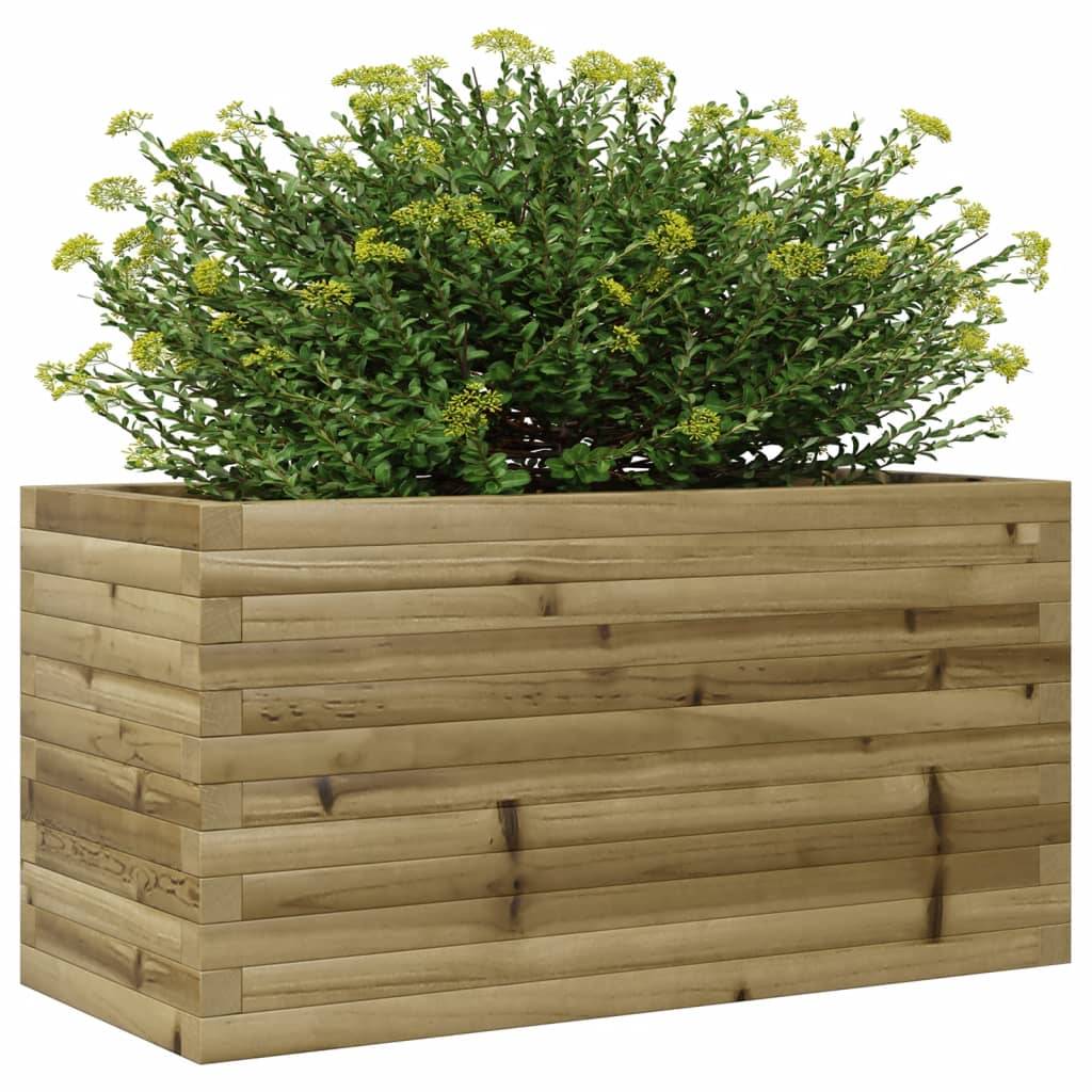 Jardinière - Bac à fleurs - Pot de fleurs 90x40x46 cm bois de pin imprégné - Image 4