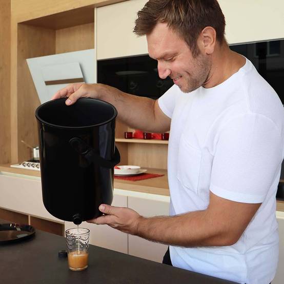 Composteur bokashi ORGANKO 2 OCEAN 9,6L noir SKAZA - Imagen 4