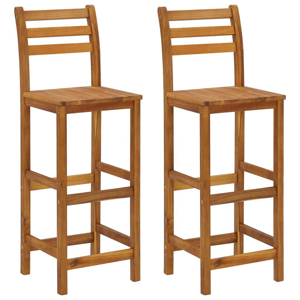 Bar de Jardin avec Toit et Tabourets 3 Pièces Bois d'Acacia Solide pour Ambiance Bistrot Tropicale Brun – ComfortXL Outdoor Living - Image 6