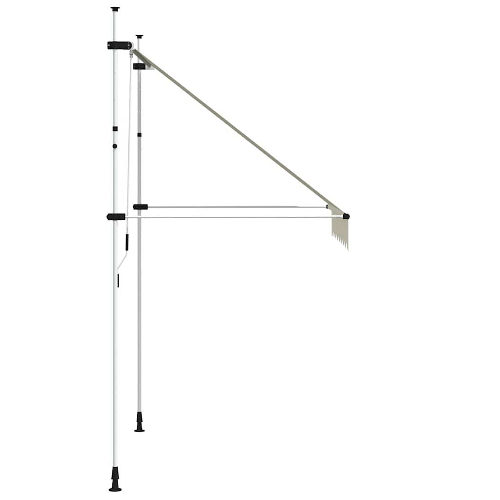 Store banne | Auvent manuel rétractable 200 cm Crème Maison Chic - Image 4