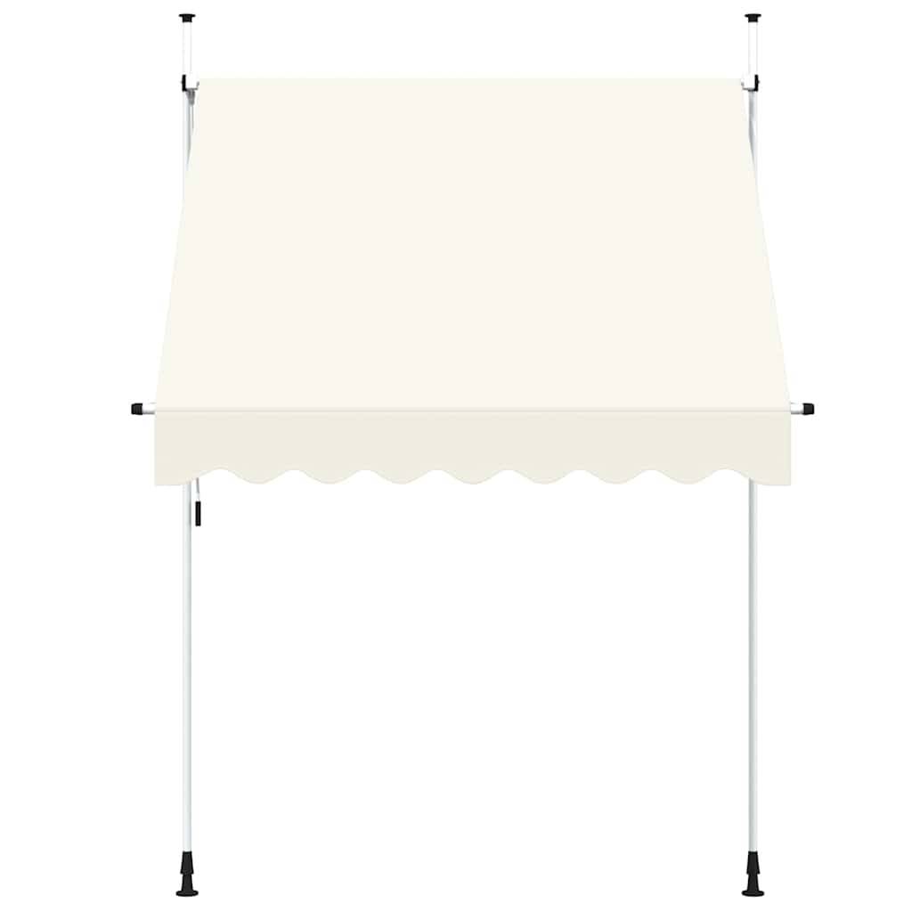 Store banne | Auvent manuel rétractable 200 cm Crème Maison Chic - Image 3