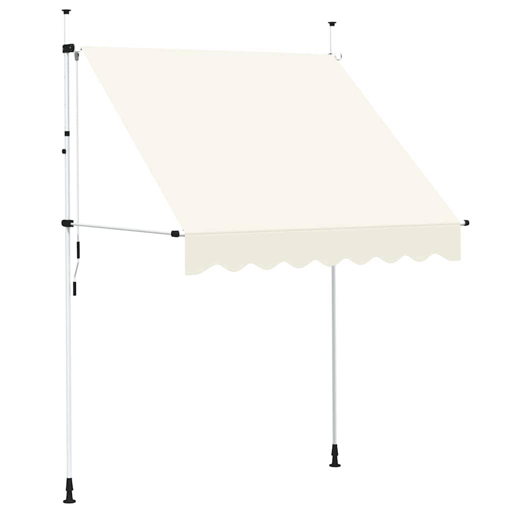 Store banne | Auvent manuel rétractable 200 cm Crème Maison Chic - Image 1