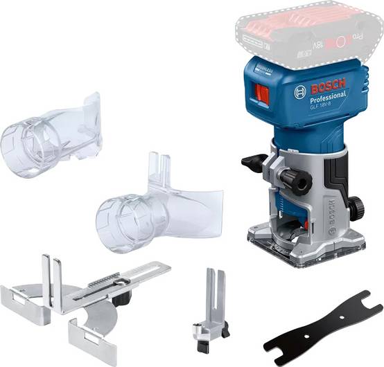 Bosch - Affleureuse sans-fil GLF 18V-8 - BOSCH - sans batterie, ni chargeur - 06016C6001 - Image 1