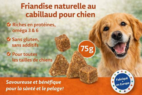 Friandises chien Nature Triangles avec Cabillaud - Image 4