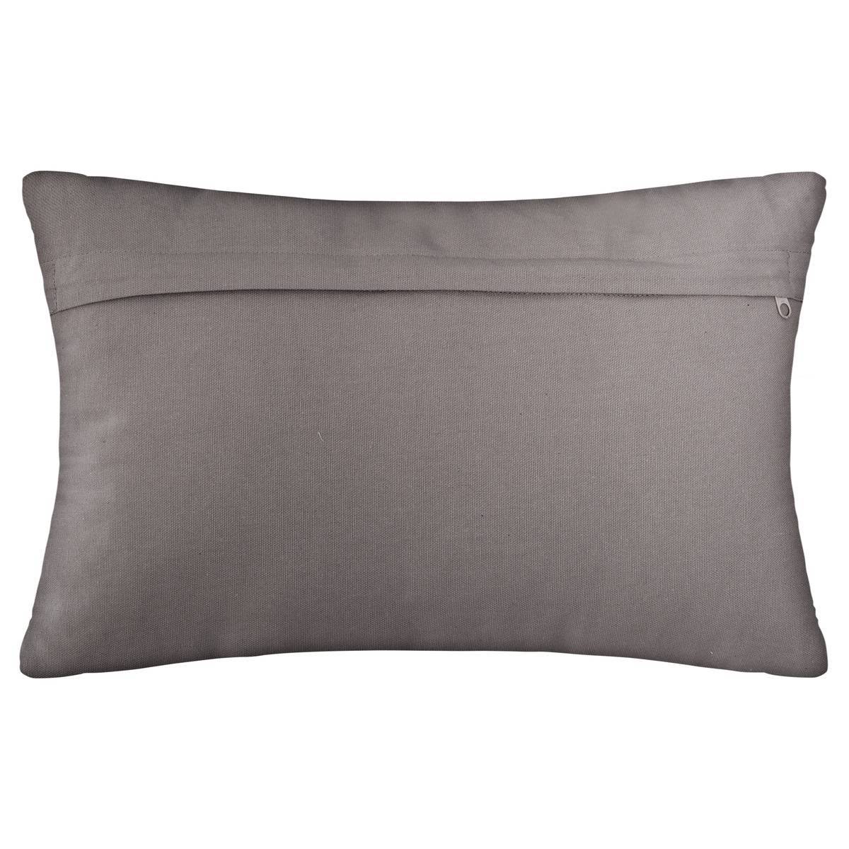 Atmosphera - Coussin motifs "Otto" gris 30X50cm - Atmosphera Créateur d'intérieur - Imagen 3