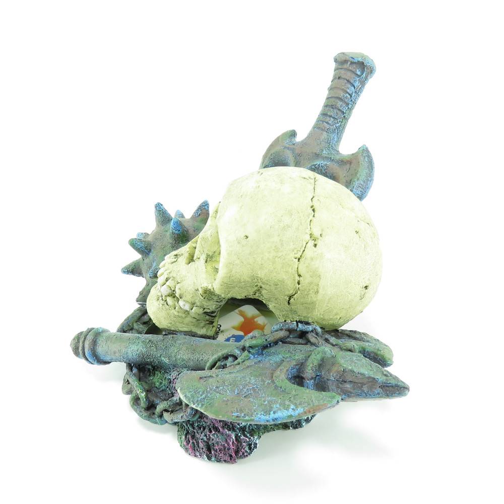 crane armes épée, 19 x 15 x 11 cm. Décoration aquarium. - Imagen 3