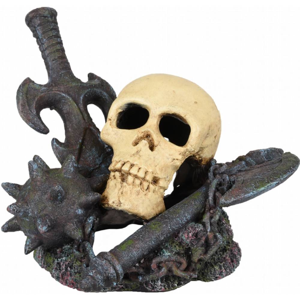 crane armes épée, 19 x 15 x 11 cm. Décoration aquarium. - Imagen 5