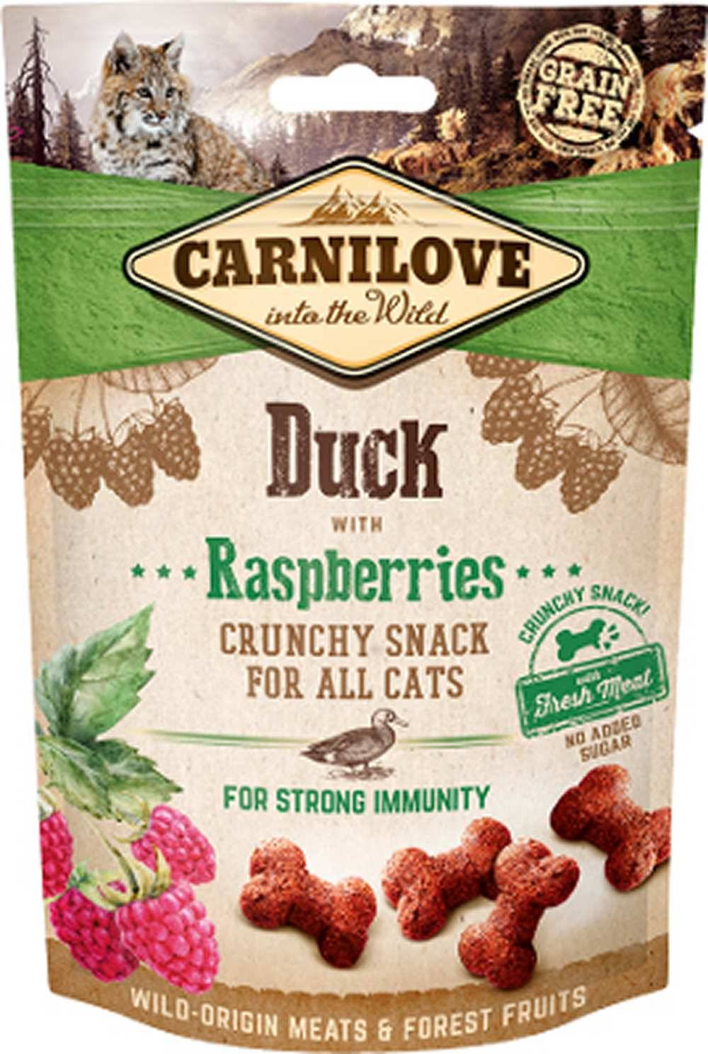 Carnilove - Carnilove - Friandises Sans Céréales Crunchy Canard & Framboise pour Chat - Imagen 1